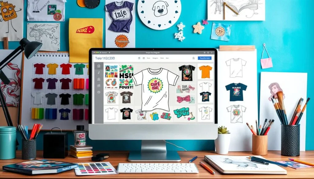 Onlineverktyg för t-shirt design