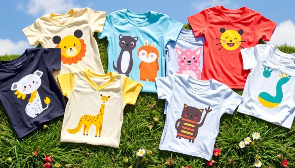 trycka t-shirts för småbarn