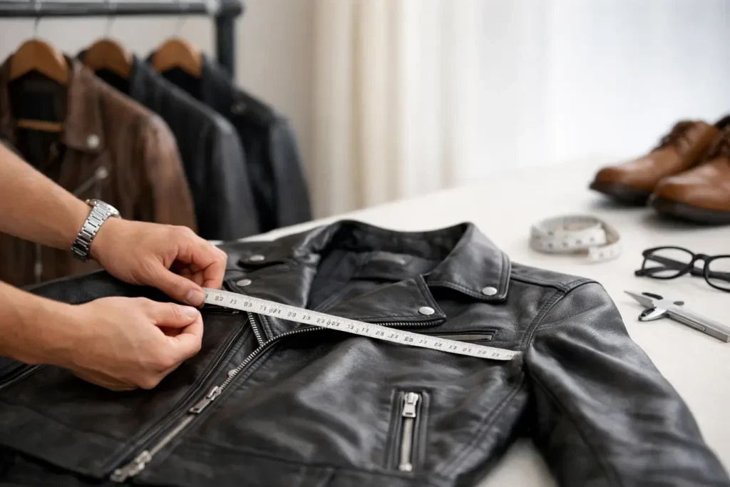 How to choose leather jacket size rätt
