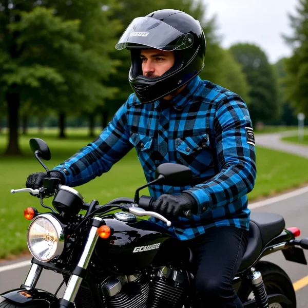 motorcykelskjorta herr